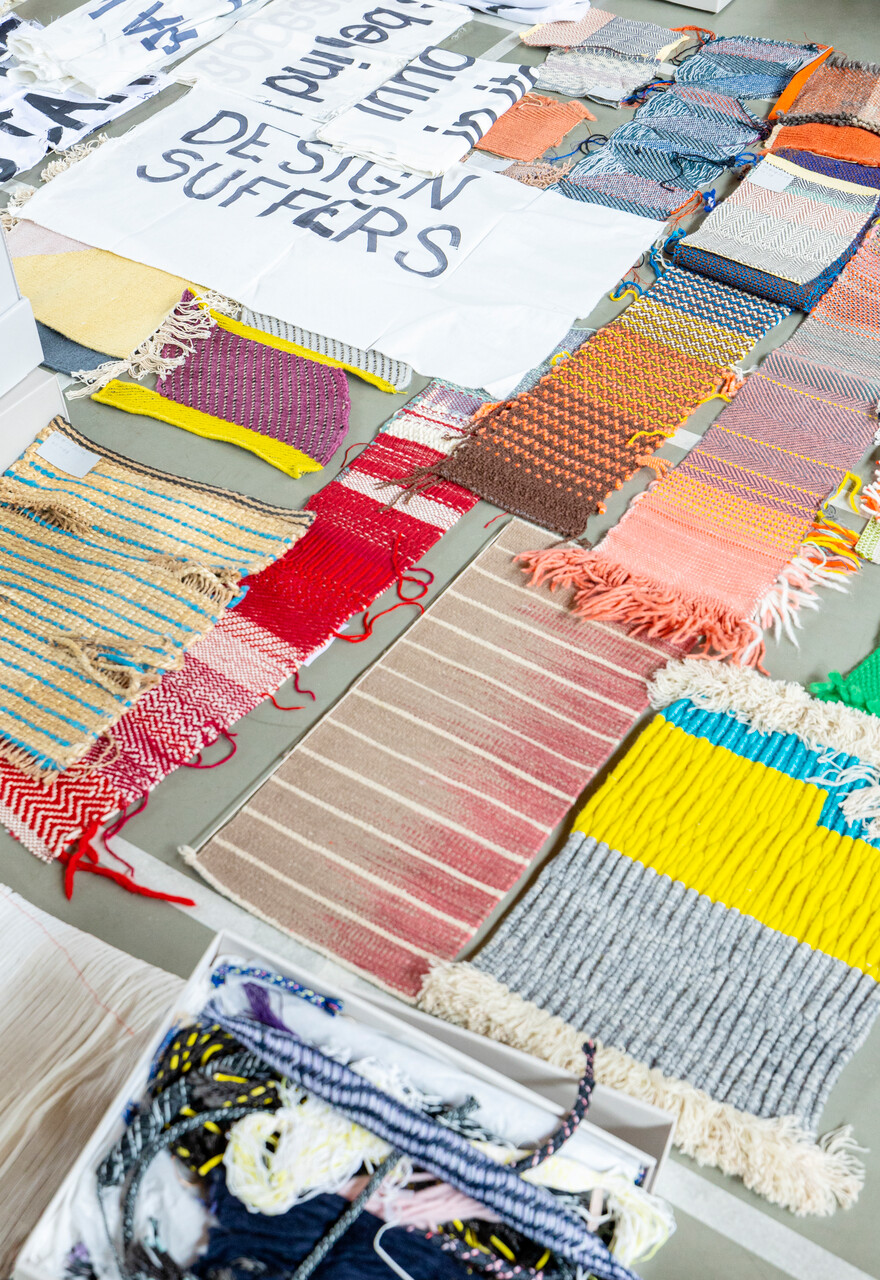 Samples van Hella Jongerius textiele archief.  Foto: Roel van Tour i.o.v. TextielMuseum